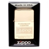 Zippo Logo High Polish Brass Lighter - 28145