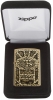 Zippo Gear Design Pocket Lighter Brushed Brass 29103